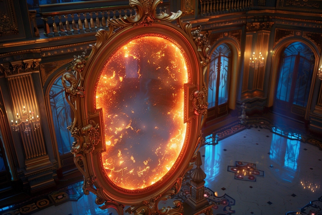 Comment choisir le bon emplacement pour un miroir magique lors d'un événement ?